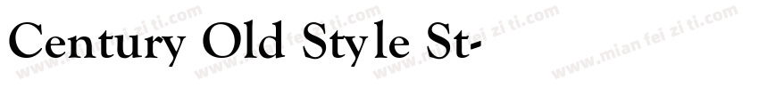 Century Old Style St字体转换